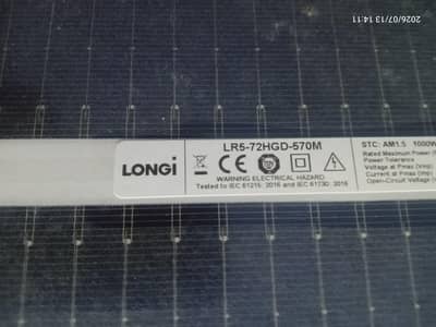 Solar plate LONGI  585 watt