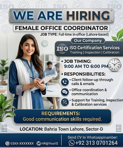 sales Executive (Female) Required for Office