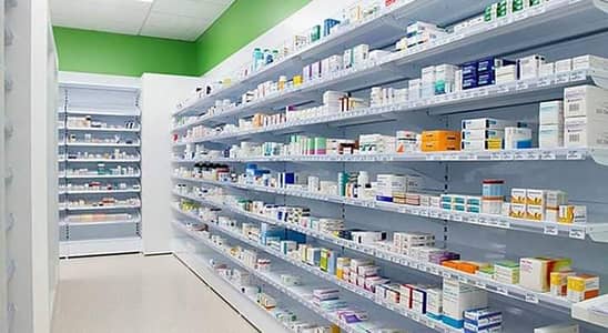 rack,pharmacy racks,pharmacy counters,pharmacy storage racks,wall rack