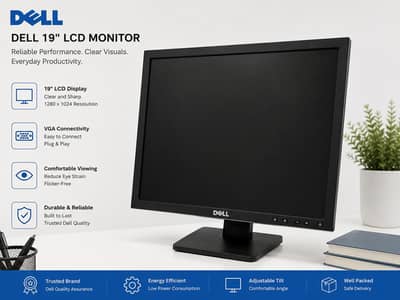 Dell 17" LCD Monitor – Good Condition | Perfect for Home & Office