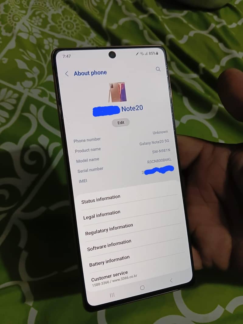 Samsung Mobile Note 20 3