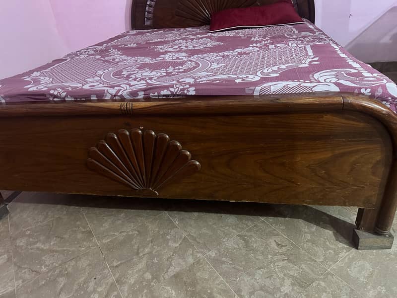 Solid Wooden Double Bed – Premium Quality 3