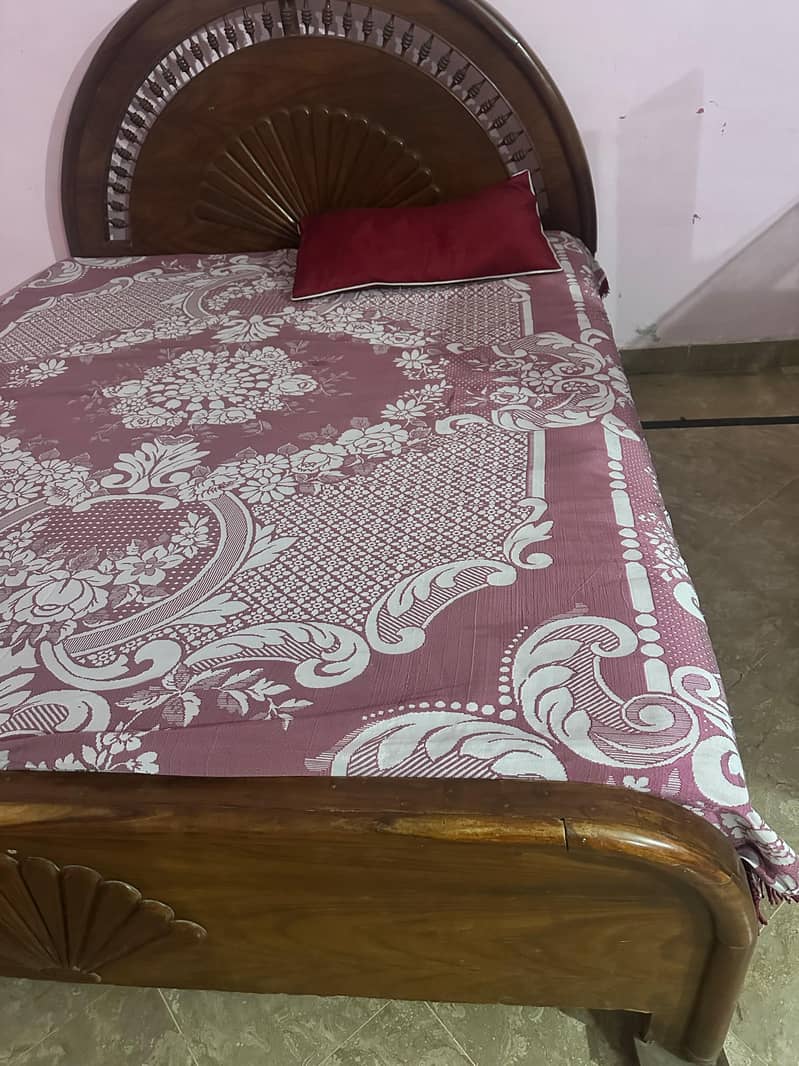Solid Wooden Double Bed – Premium Quality 9