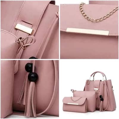 Trendy 3-in-1 Ladies Handbag Set For Sale