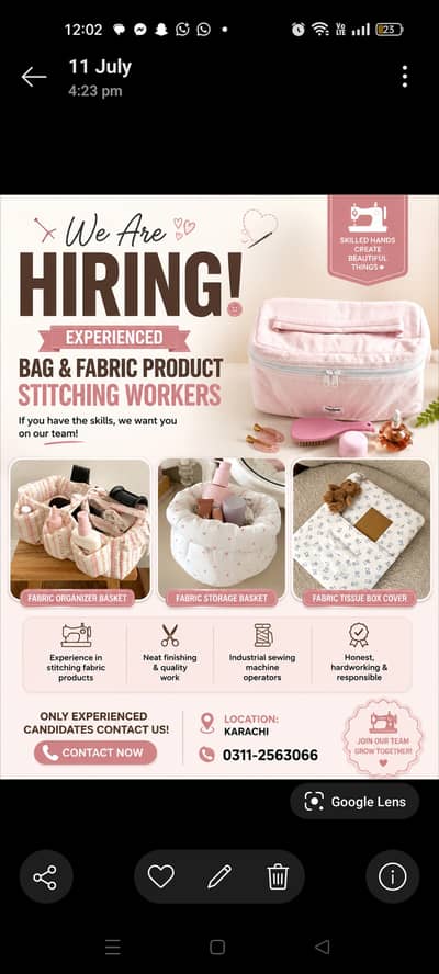 Experience stitching tailor