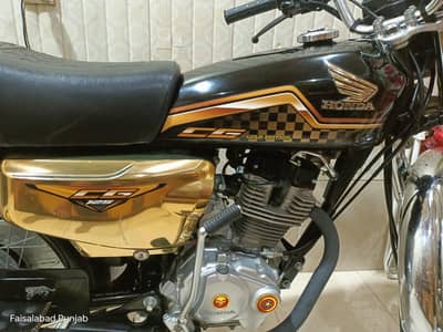 Honda 125 self start brand new bike all Punjab number