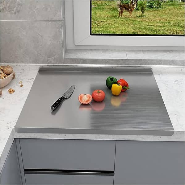 Stainless Steel Chopping Board Thickened Antibacterial and Mildew-proof Cutting Board Kitchen Accessories Big Size