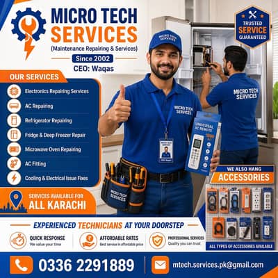 Fridge Repair - AC Repair - Microwave Repair - Deep Freezer Repair