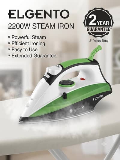 Elgento 220 Volts Stream Iron with 2 years guarantee