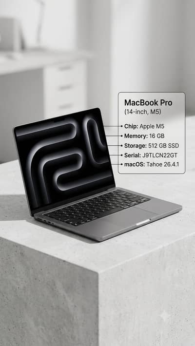 MacBook Pro 14" (M5, 16GB RAM, 512GB SSD) - Professional Power