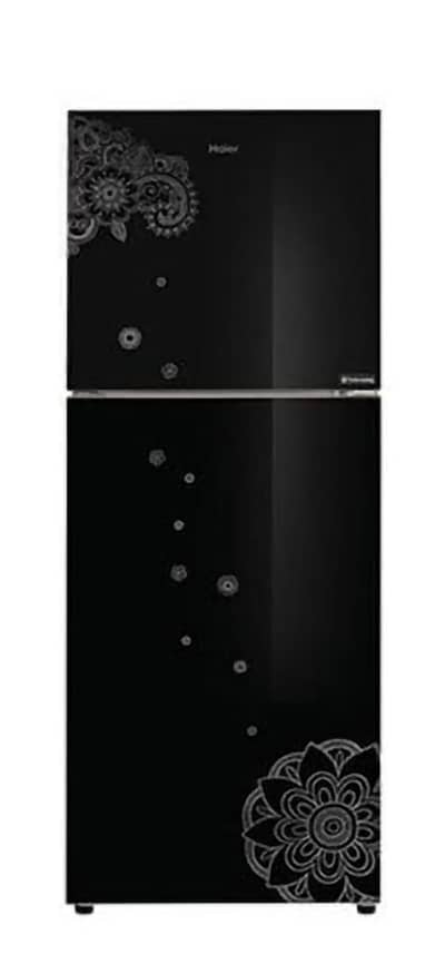 Haier HRF-345 Refrigerator (Black) – Excellent Condition, Quick Sale!