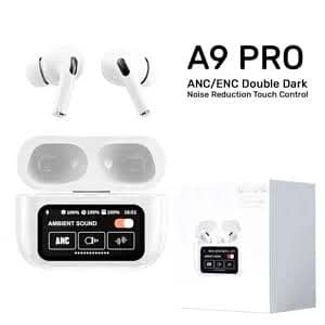 White New A9 Pro Apple Airpods Anc/enc Zhongkelqnxun Noise Reduction