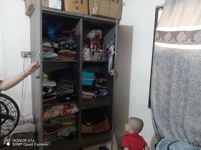 Lamination two door wardrobe separate box