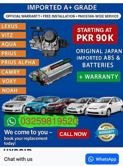 All Hybrid battery car available