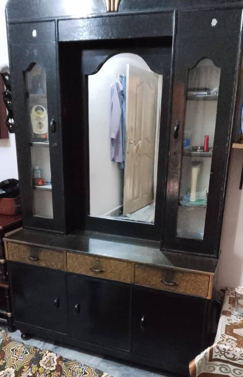 1 Bed 1 Dressing Table 1 Showcase 4 Chairs. Rs:89,999 2