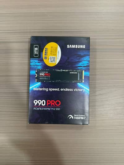 Samsung 990 PRO 2TB PCIe 4.0 NVMe M. 2 SSD | Box Pack | Up to 7450MB/s
