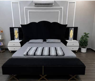 Luxury Queen Size Bed Set With Sofa Pairs Like New