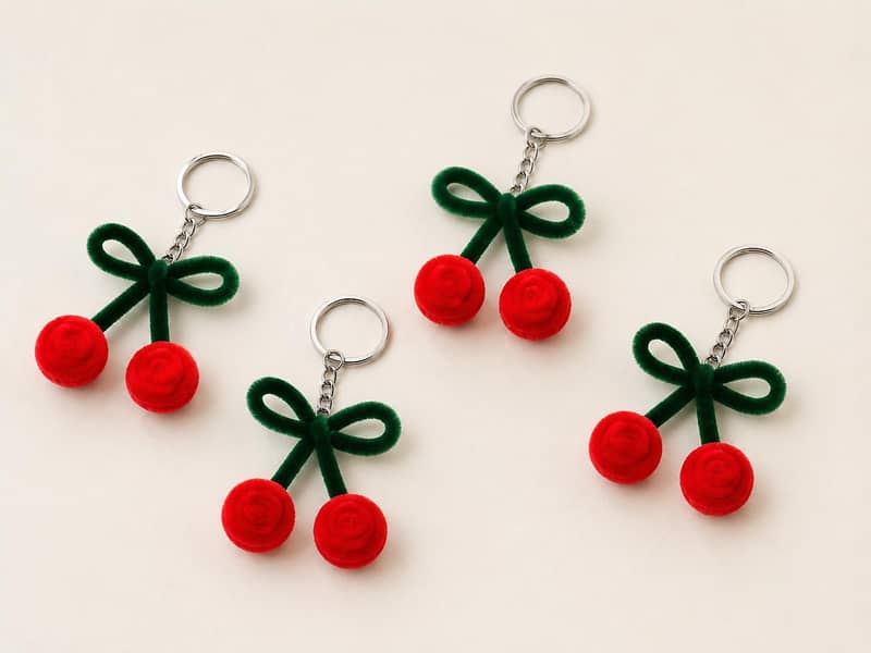 Cute Pipecleaner Keychains 1