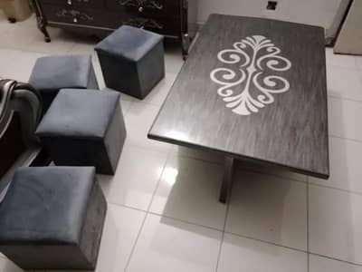 sofa set with table