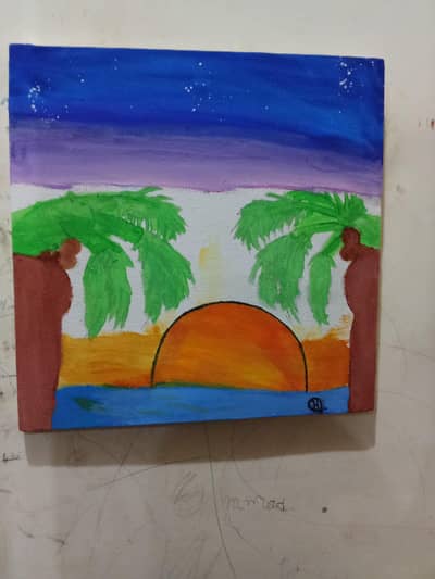 Beautiful sunset scenery