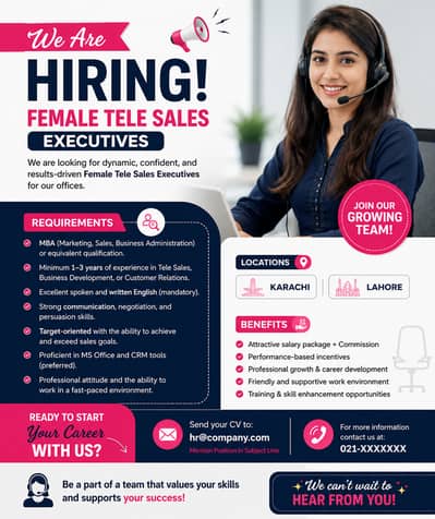 Exciting Career Opportunity for Female Tele Sales Professionals