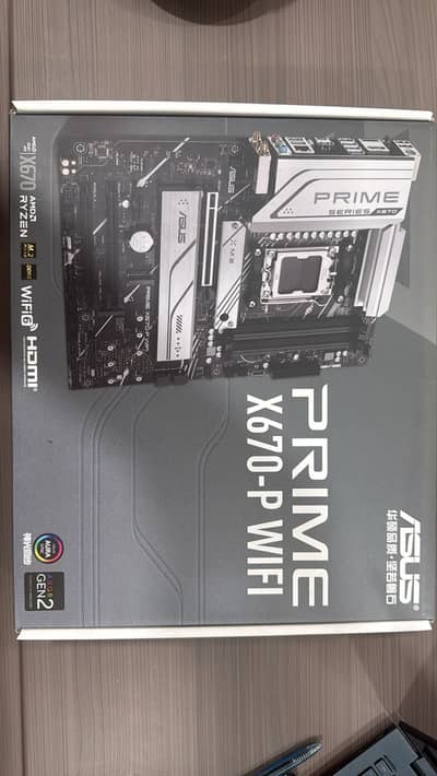 ASUS Prime X670-P WiFi AM5 Motherboard | DDR5 | WiFi 6 | Box Pack