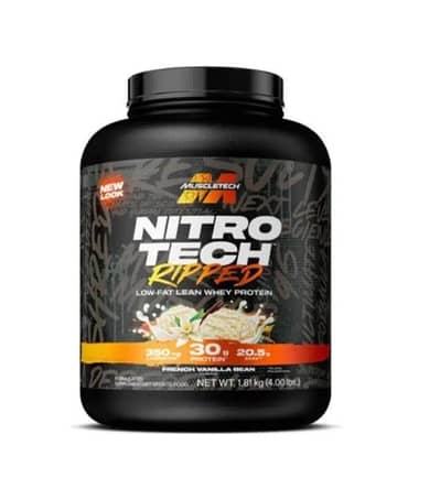 muscle tech nitro tech 1.81 kg vanilla flavor ripped
