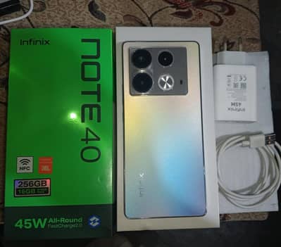 Infinix Note 40 8+8/256Gb With Orignal Box & Charger
