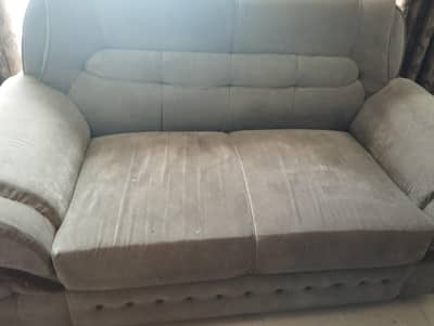 Comfortable gray 2-Seater Fabric Sofa- good condition.