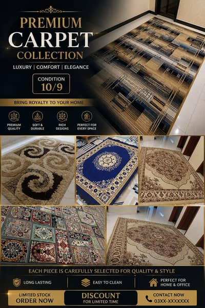 Premium Carpets | Modern & Persian Design Rugs | Like New