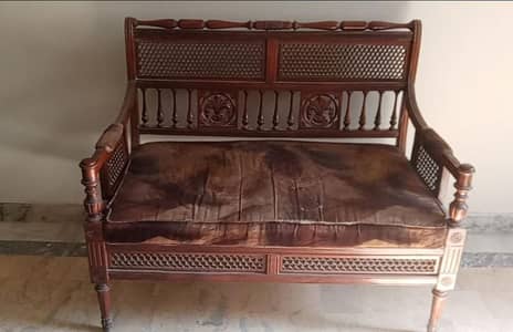 Sheesham Wood 4 Seater Sofa Set | Solid Wooden Sofa |