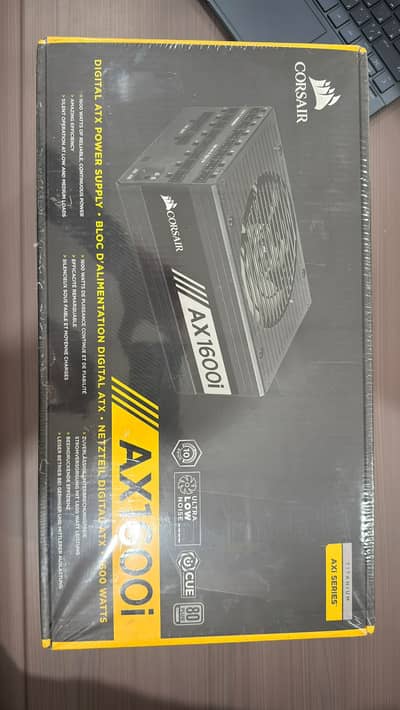Corsair AX1600i 1600W 80+ Titanium Fully Modular Power Supply | Box P