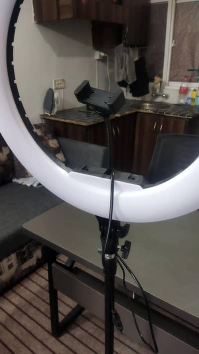 Ring Light with Adjustable Stand and Remote