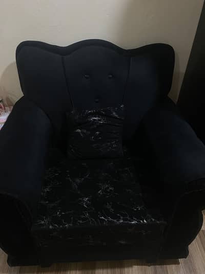 Black posish sofa set