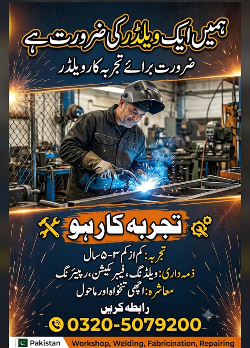 Required welder 0