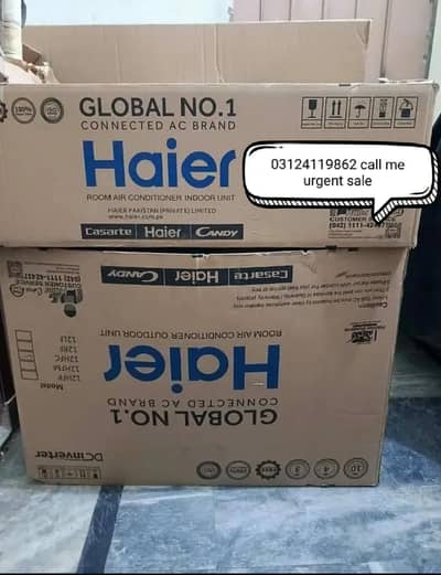 Haier ampere lock DC inverter barnd new condition olny 3 month uesd