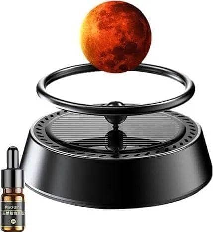 CAR DASHBOARD SOLAR ROTATING PLANETS AND EARTH GRAVITY AIR FRESHENER IN TWO COLOURS