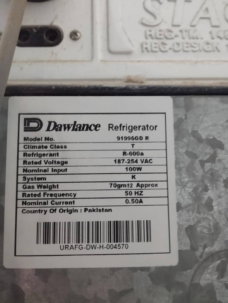 Dawlance refrigerator 1