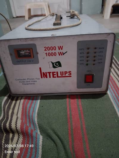Intel UPS 1000W | 12V Single Battery | Good Working Condition