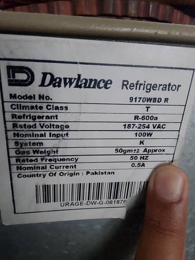 Dawlance refrigerator for sale