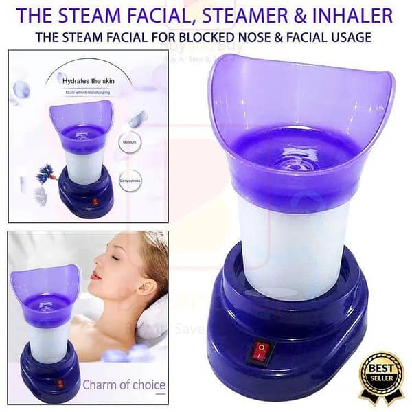 Shinon The Steam Facial, Steamer And Inhaler For Blocked Nose, 2 In 1 Massager Tool For Humidifying Multipurpose Usage. . .