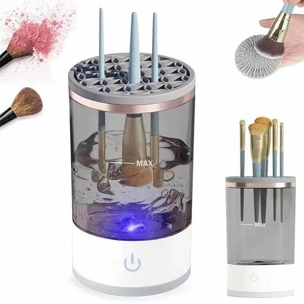 Makeup Brush Cleaner Machine Portable USB Electric Cosmetic Brush Washing Tools Makeup Brush Dry Cleaning Tools