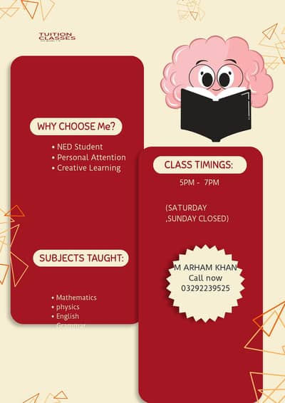 home Tuition available