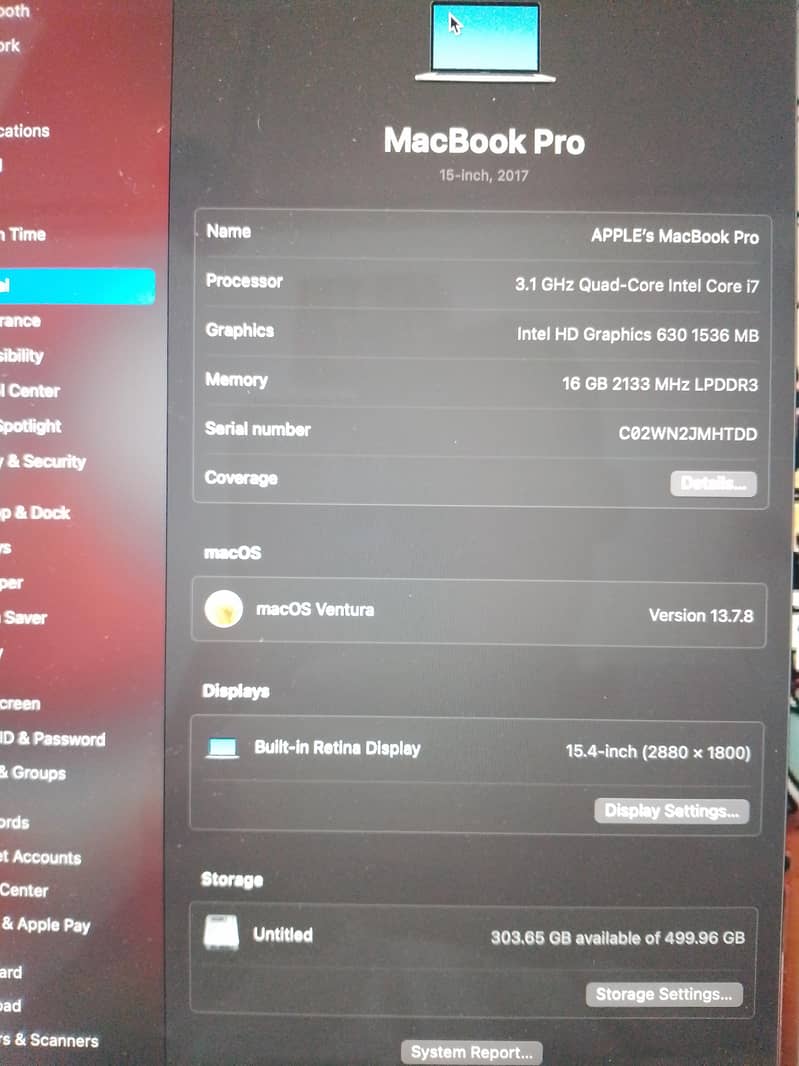 Macbook Pro 2017 2