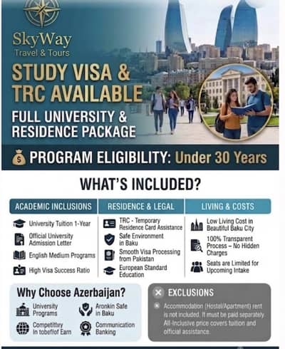 Get student TRC for one year for Azerbaijan