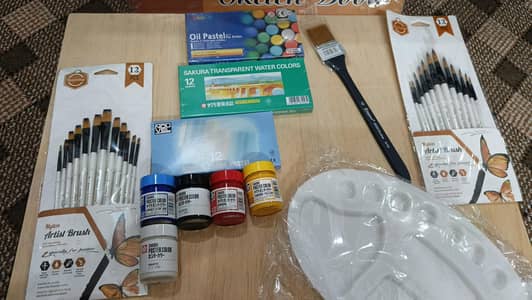  Complete Art & Painting Kit with Drawing Board – Like New