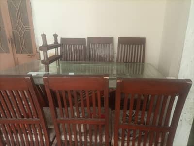 6seater daining table xframe