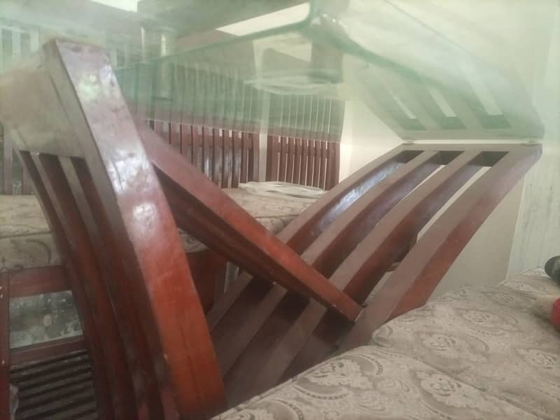 6seater daining table xframe 1