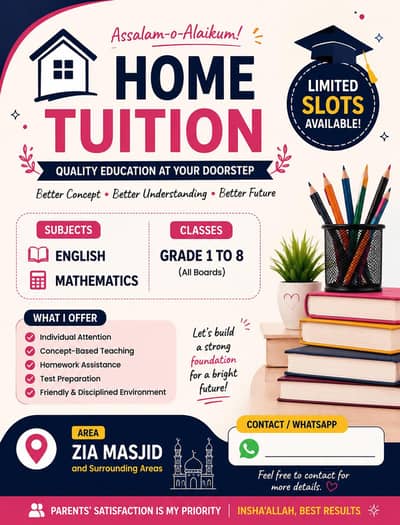 home tuition available