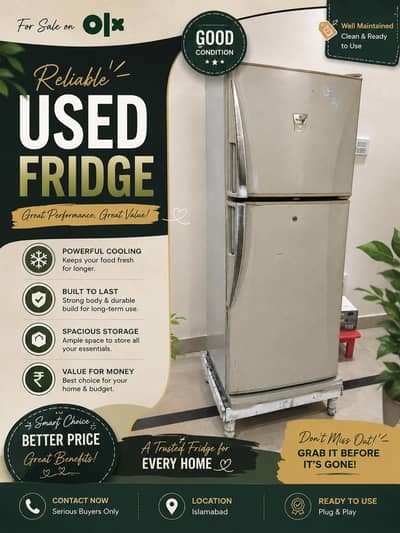 Dawlance Refrigerator 12cu | Signature Series | Working perfectly